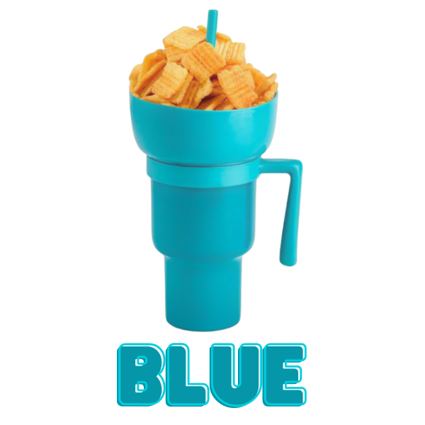 Snack & Drink Cup 1 L Capacity Removable Handle
