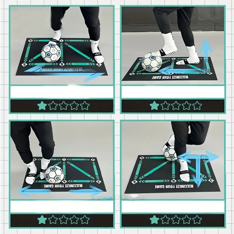 Soccer Training Mat Portable Clear Markings & Online Videos
