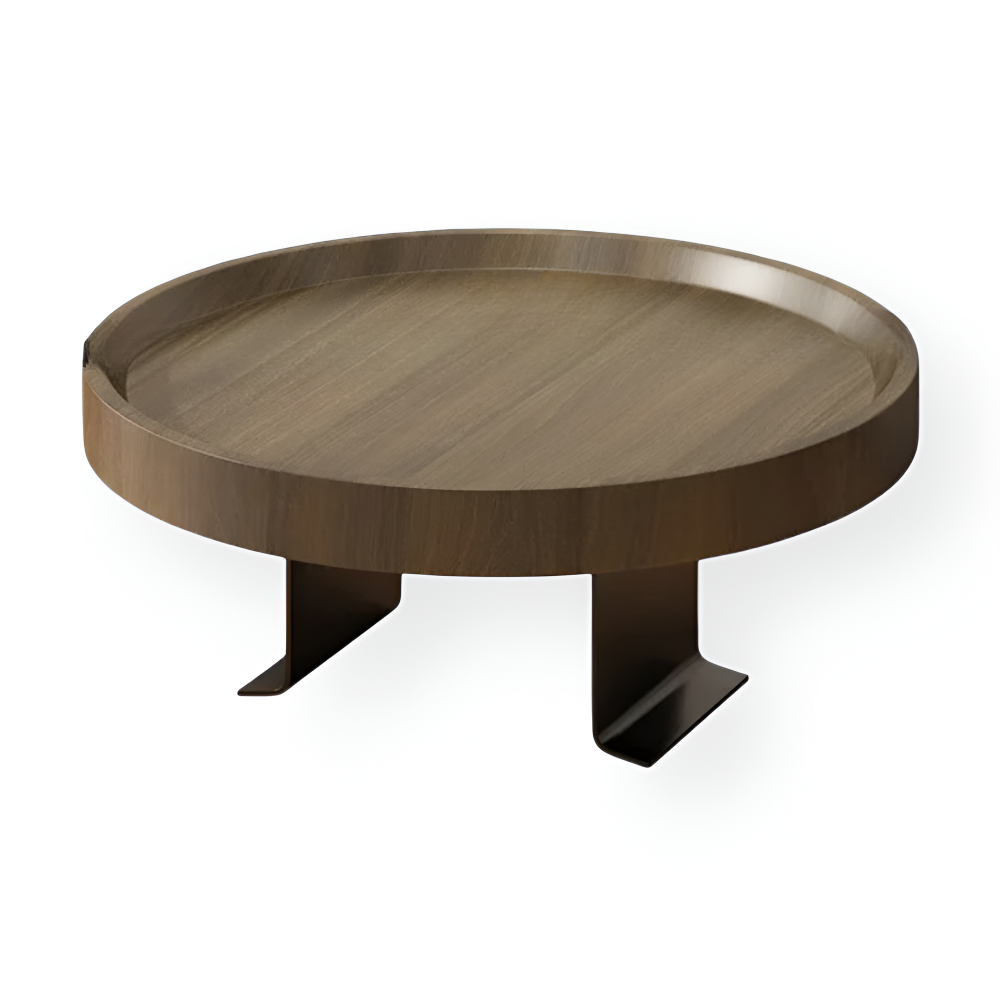 Sofa Side Table Clip-On Wood Top Tool-Free