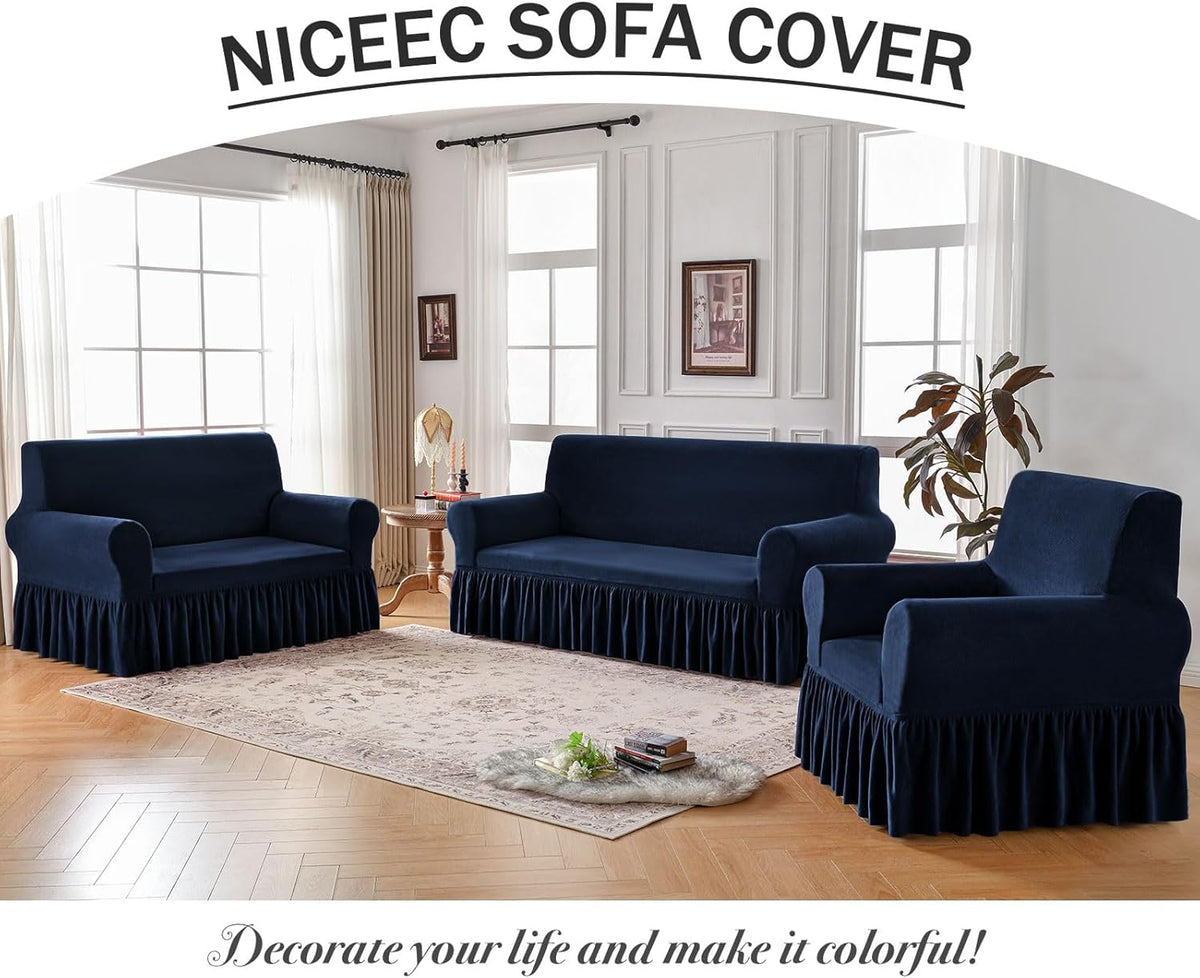 Sofa Slipcover Cloud-Soft Stretch & Anti-Slip Machine Washable