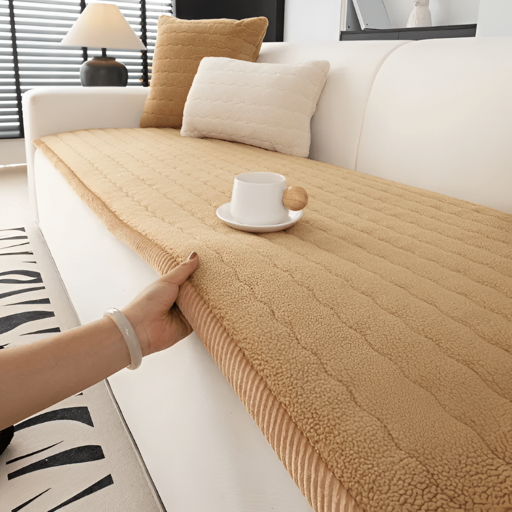 Sofa Slipcover Non-Slip Backing Soft Polyester Machine Washable