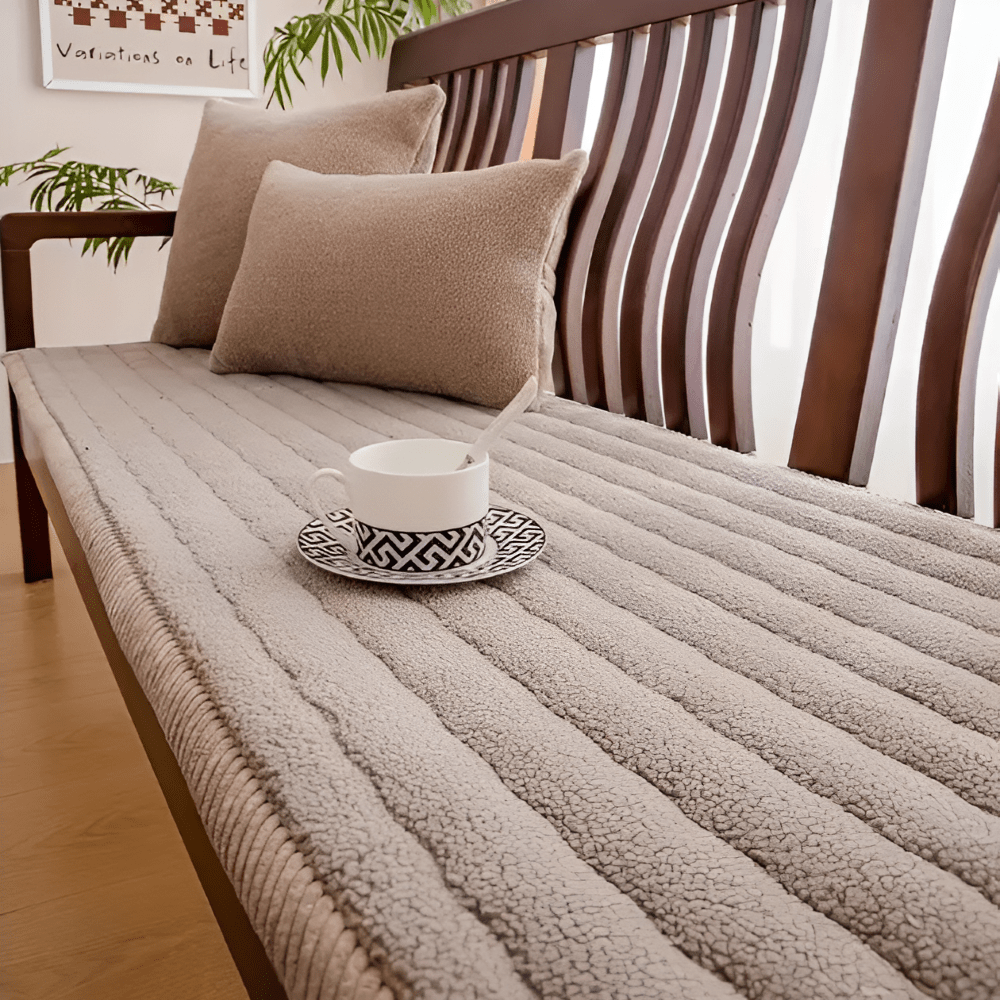 Sofa Slipcover Non-Slip Backing Soft Polyester Machine Washable