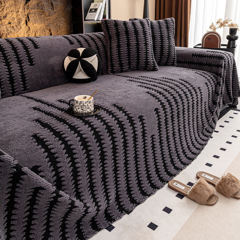 Sofa Throw High-Pile Plush Non-Slip & Machine Washable