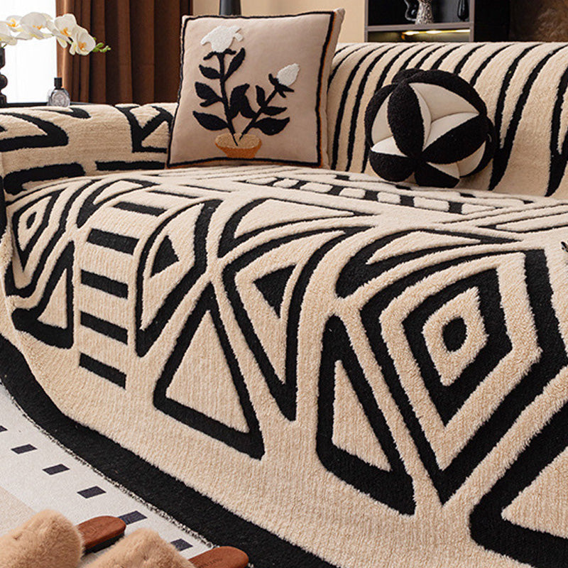Sofa Throw High-Pile Plush Non-Slip & Machine Washable