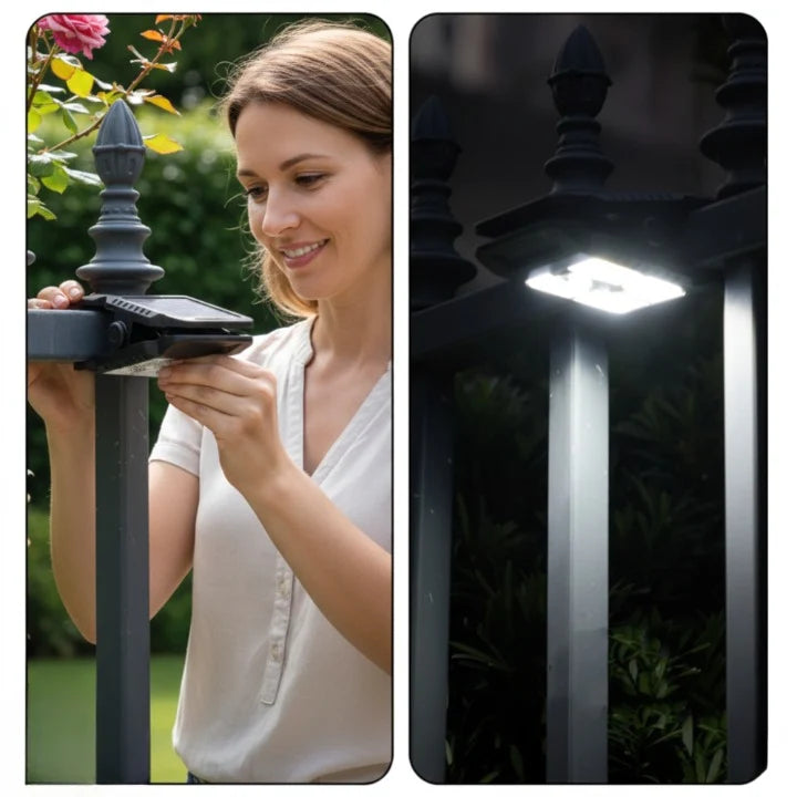 Solar Clip Light Motion Sensor & USB-C Fast Charge