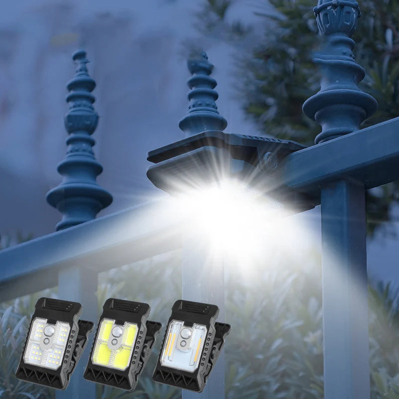 Solar Clip Light Motion Sensor & USB-C Fast Charge