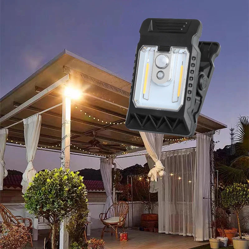 Solar Clip Light Motion Sensor & USB-C Fast Charge