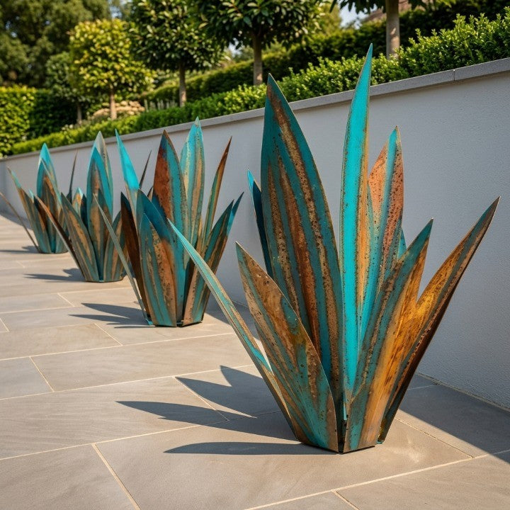 Solar Garden Lamp Agave-Shape Color-Changing LED Solar-Powered