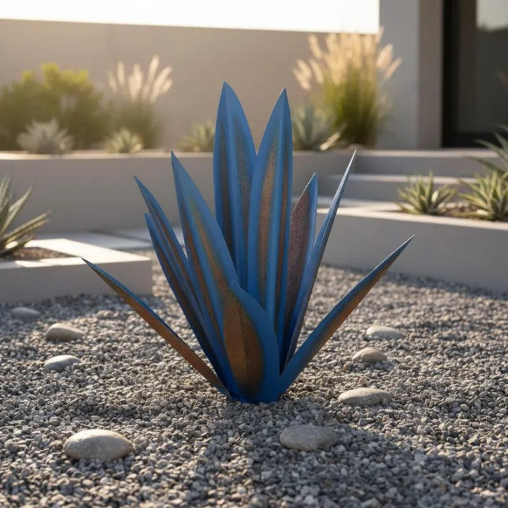 Solar Garden Lamp Agave-Shape Color-Changing LED Solar-Powered