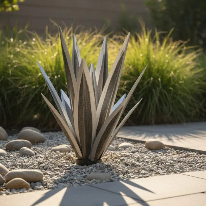 Solar Garden Lamp Agave-Shape Color-Changing LED Solar-Powered