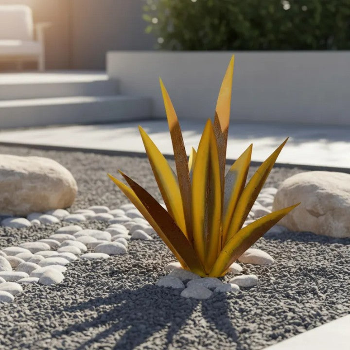 Solar Garden Lamp Agave-Shape Color-Changing LED Solar-Powered