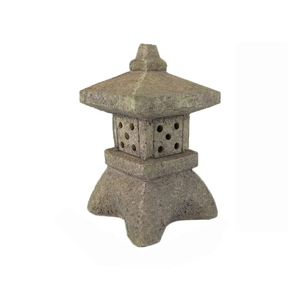 Solar Garden Lantern Pagoda Design LED Weather-Resistant Resin