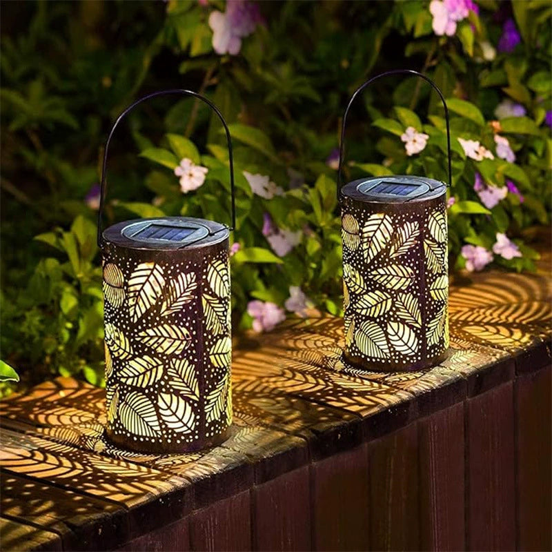 Solar Garden Lantern Sunflower & Butterfly Weatherproof