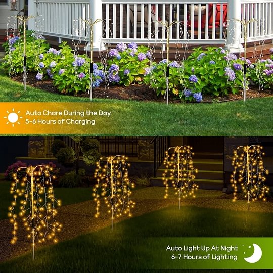 Solar Garden Light Fireworks Effect Weatherproof