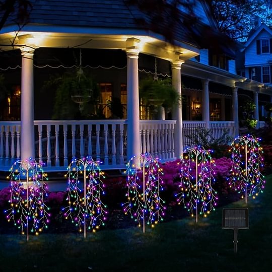 Solar Garden Light Fireworks Effect Weatherproof