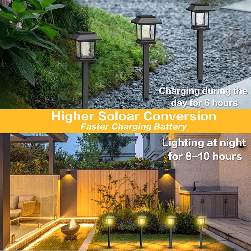 Solar Garden Light Warm White Weatherproof Ground Spike