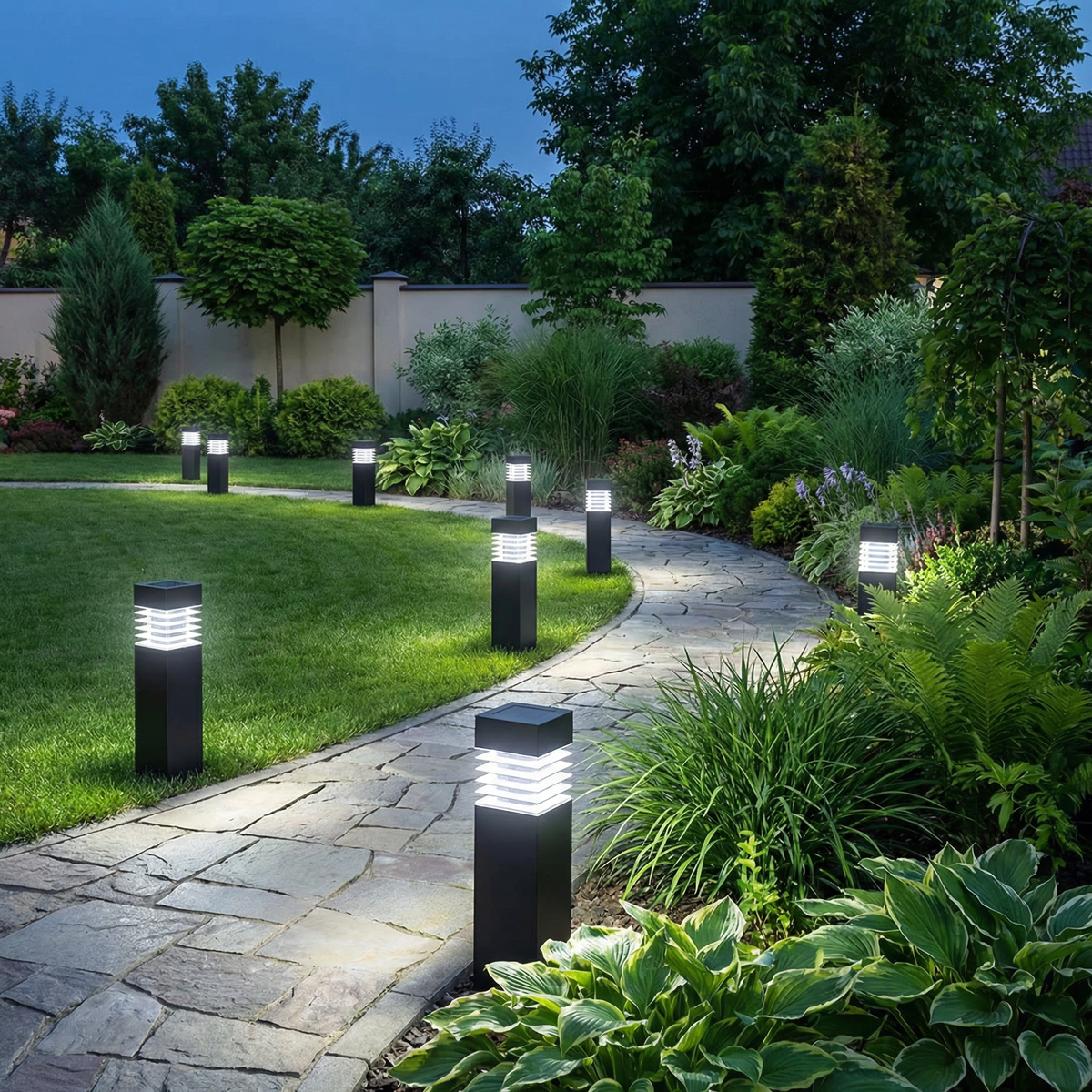 Solar Ground Light Automatic Dusk To Dawn Waterproof