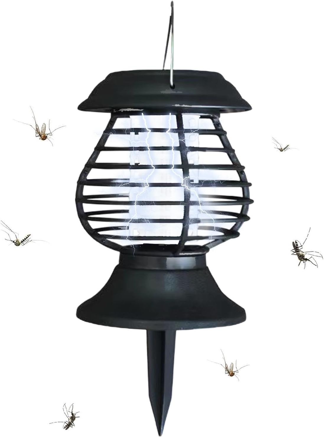 Solar Insect Lamp UV Light & Warm LED Weather-Resistant
