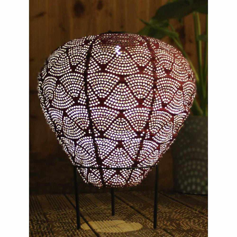 Solar Lantern Hot Air Balloon Automatic Dusk-To-Dawn Warm White