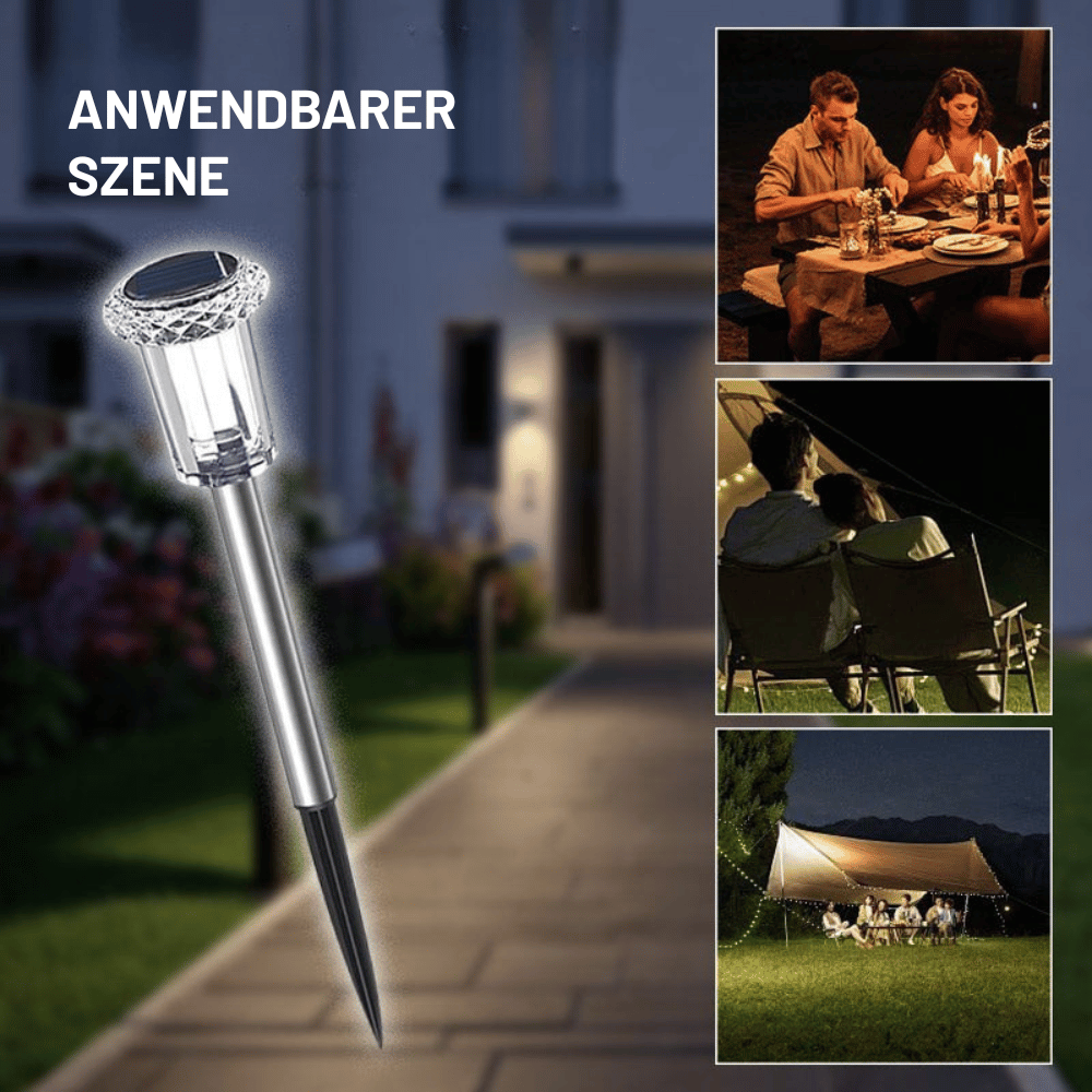 Solar Pathway Light Dusk Sensor Stainless Steel & Acrylic