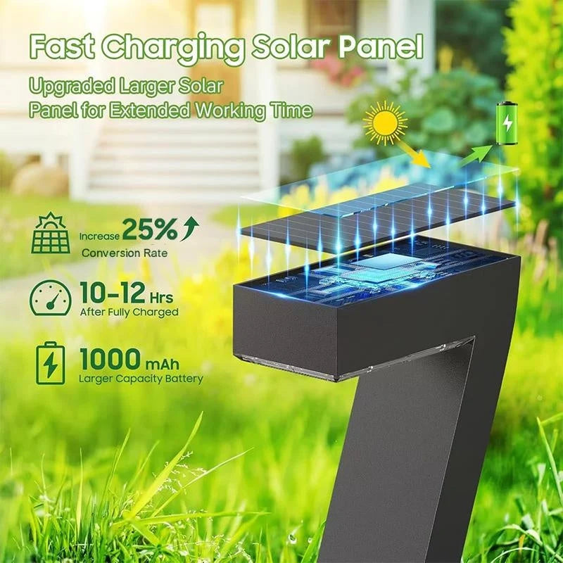 Solar Pathway Light Seven-Shaped Weatherproof 12-Hour