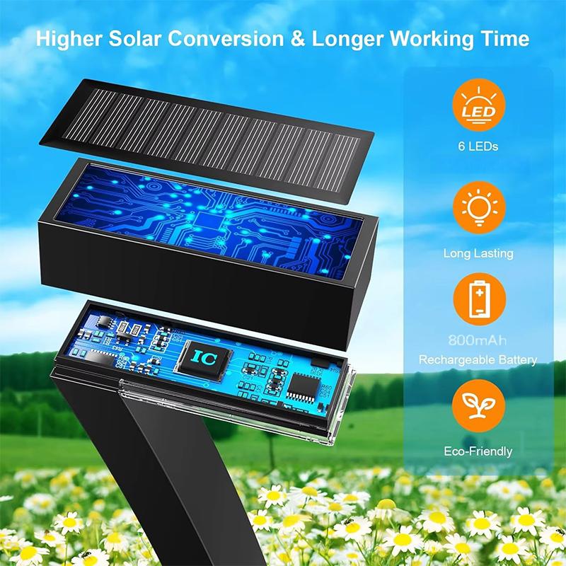 Solar Pathway Light Seven-Shaped Weatherproof 12-Hour