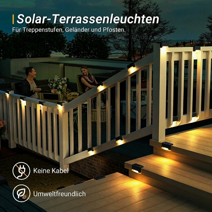 Solar Patio Lights Motion Sensor Set of 4