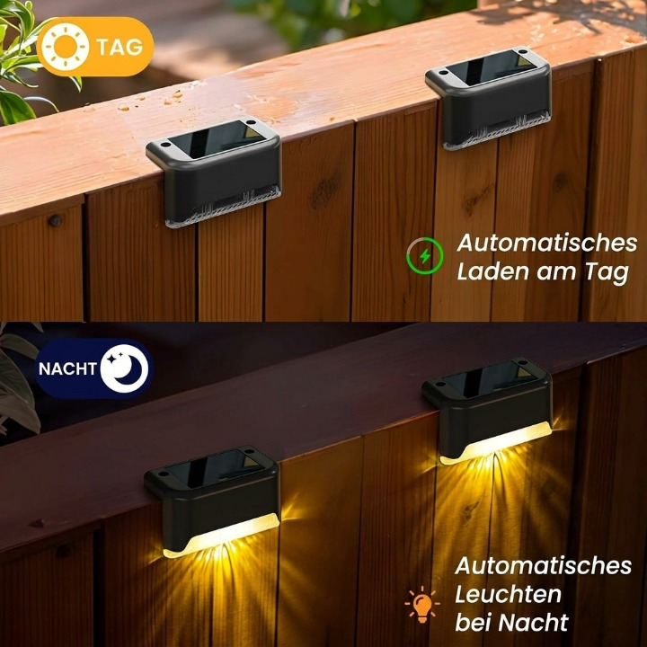 Solar Patio Lights Motion Sensor Set of 4