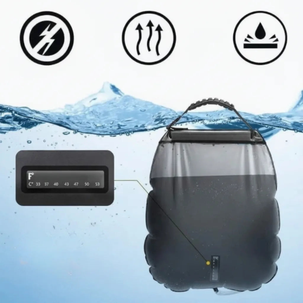 Solar Shower Bag 20L Foldable Weatherproof PVC