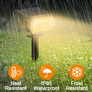 Solar Spotlight Adjustable Panel & Swivel Head