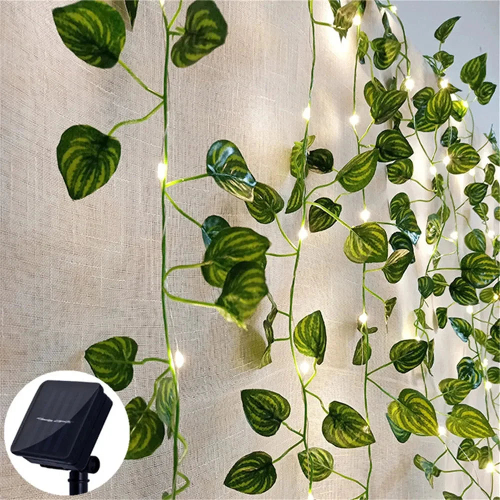 Solar String Lights Floral Motifs Warm White 10-Hour Runtime