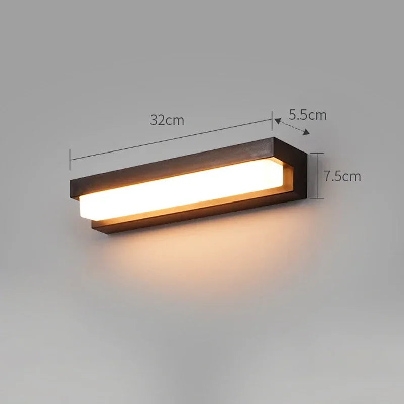 Solar Wall Light LED 3 Color Modes Weatherproof