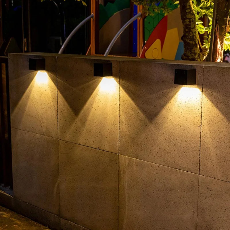 Solar Wall Light LED RGB & Warm White