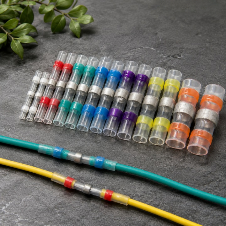 Solder Connectors Waterproof Heat-Shrink Corrosion-Resistant Copper Core