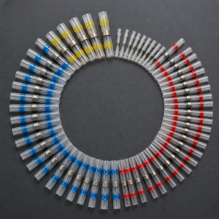 Solder Connectors Waterproof Heat-Shrink Corrosion-Resistant Copper Core