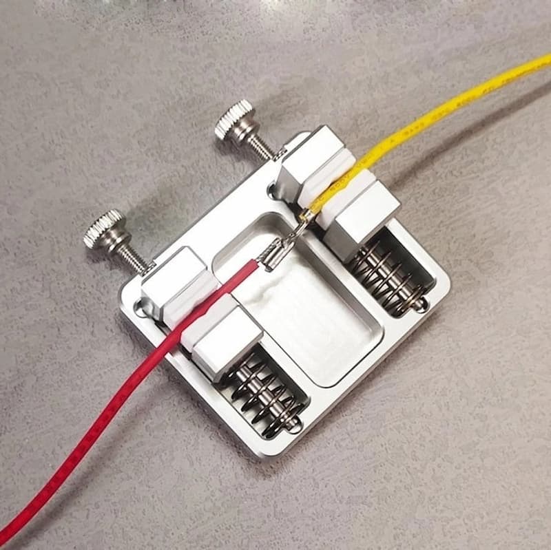 Soldering Clamp Double Jaw Heat-Resistant Jaws 11 mm Opening