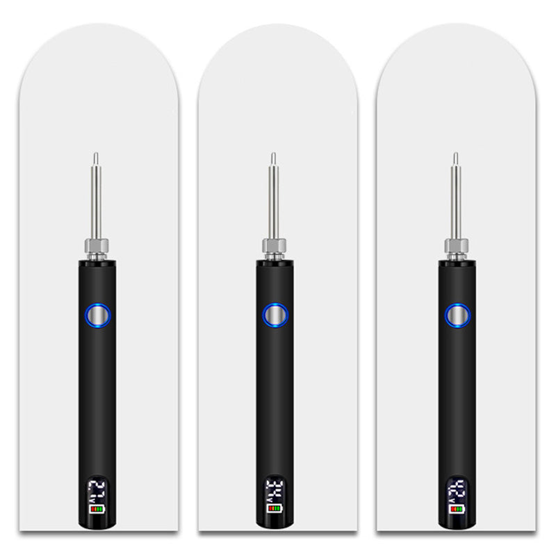 Soldering Iron USB Powered Digital Display 3 Interchangeable Tips