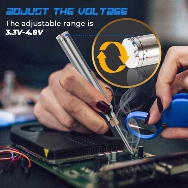 Soldering Iron USB Rechargeable Fast-Heating & Adjustable Temperature
