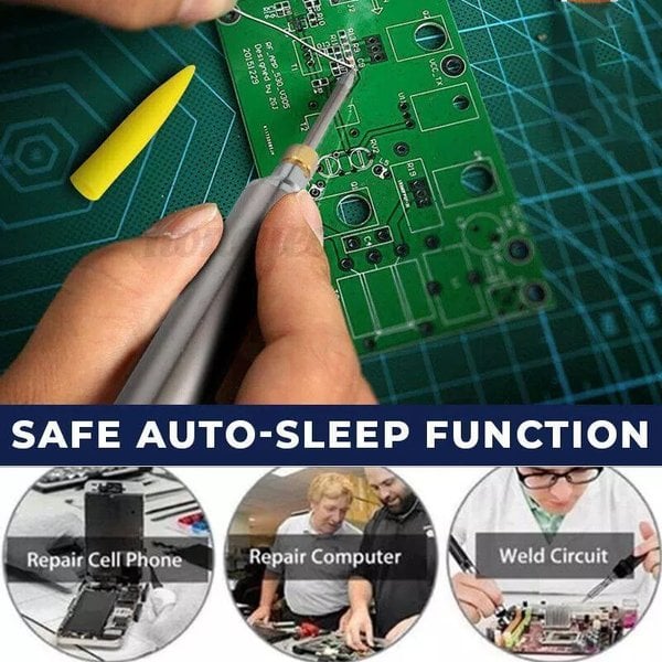 Soldering Iron USB Rechargeable Fast-Heating & Adjustable Temperature
