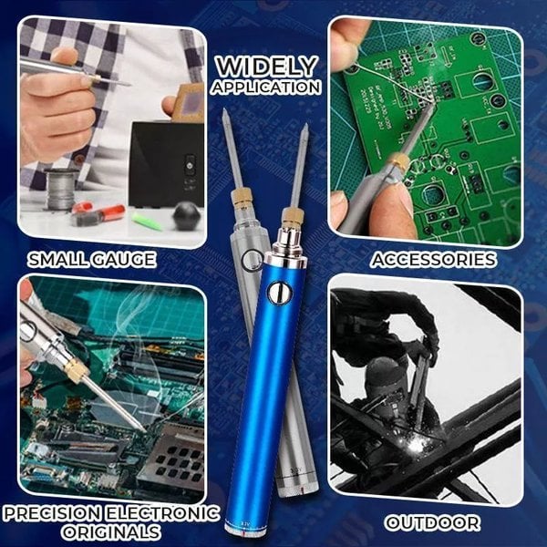 Soldering Iron USB Rechargeable Fast-Heating & Adjustable Temperature