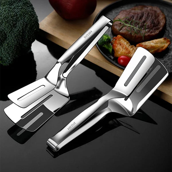 Spatula 2-in-1 Tongs & Turner Stainless Steel