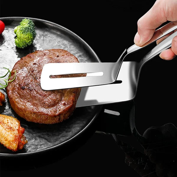 Spatula 2-in-1 Tongs & Turner Stainless Steel