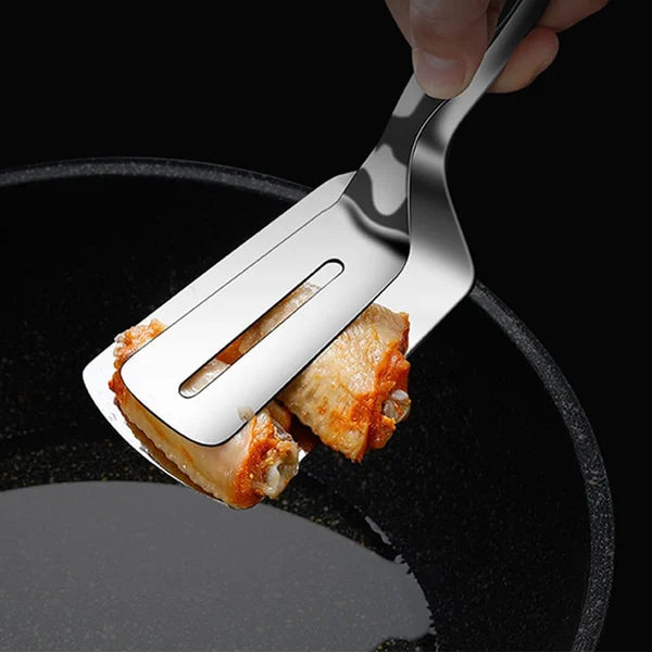 Spatula 2-in-1 Tongs & Turner Stainless Steel