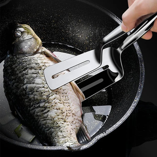 Spatula 2-in-1 Tongs & Turner Stainless Steel
