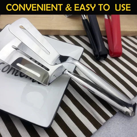 Spatula 2-in-1 Tongs & Turner Stainless Steel