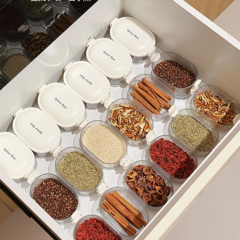 Spice Organizer Stackable Airtight Clear
