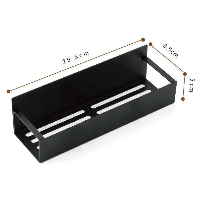Spice Rack Magnetic No-Drill Carbon Steel With Hooks