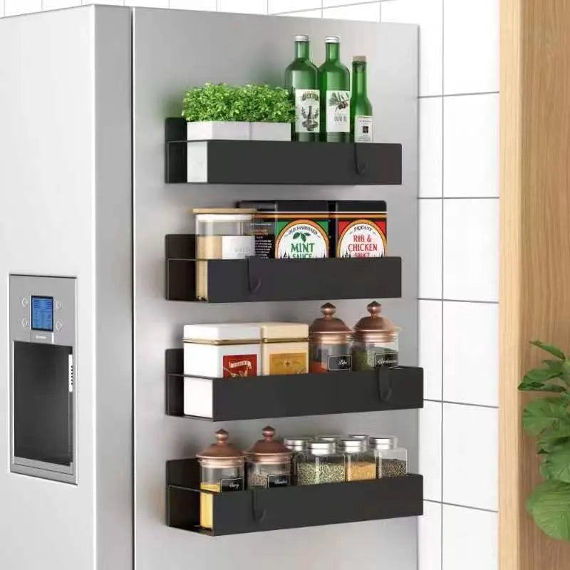 Spice Rack Magnetic Tool-Free Set of 4