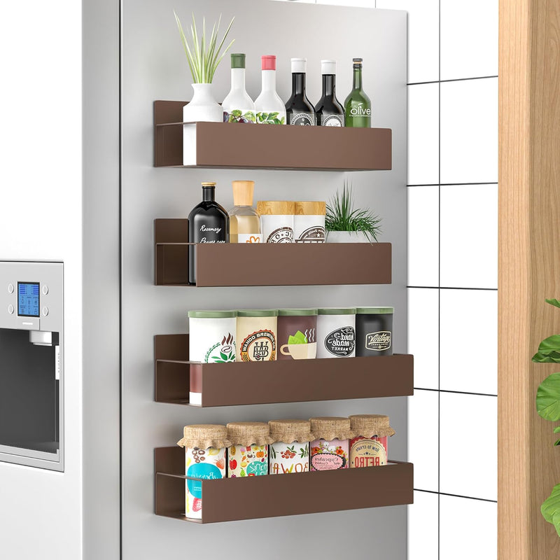 Spice Rack Set Magnetic Powder-Coated Set of 4