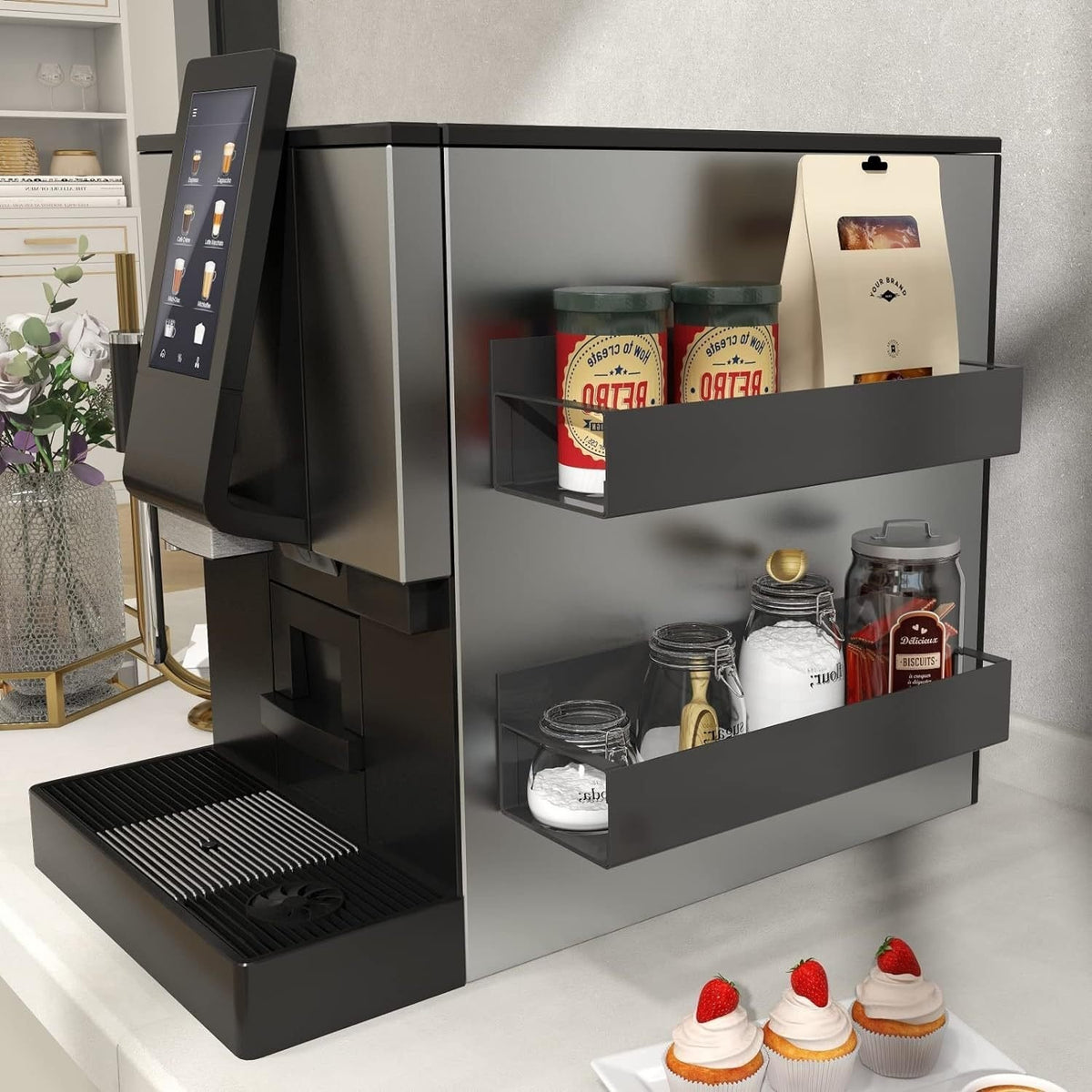 Spice Shelf Magnetic Carbon Steel Holds 8 Lbs